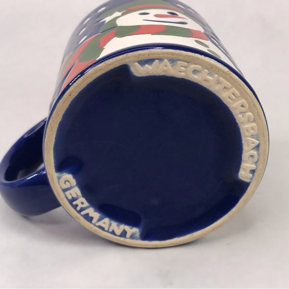 Vintage Waechtersbach Germany Snowman Coffee Mug Winter Snowman - Picture 5 of 7